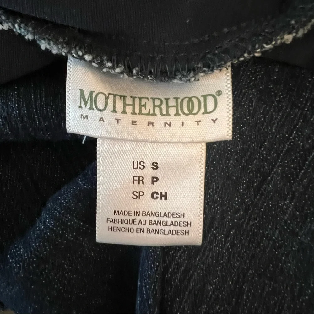Motherhood Maternity Dark Wash Straight Leg Denim‎ Blue Jeans Small GC